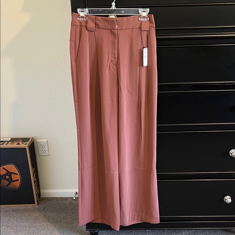 Express Women's Mauve Wide-Leg Pants
